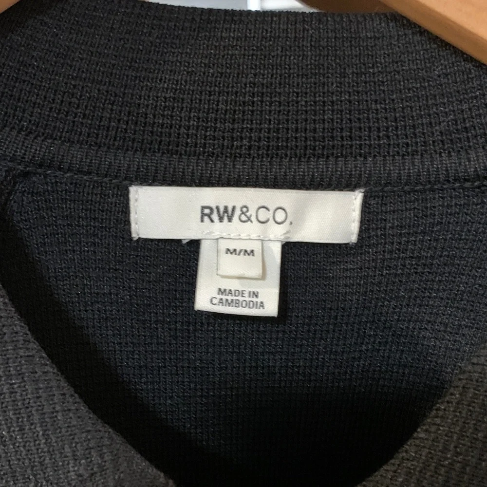 RW&CO. Black Cropped Boxy Blazer with Silver Buttons - Picture 2 of 8